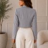 BLAZER CROPPED DALILA ALFAITARIA - CINZA 