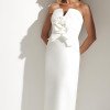 VESTIDO TICIANE ROSA BUSTO ALFAIATARIA T.Q.C. - OFF WHITE