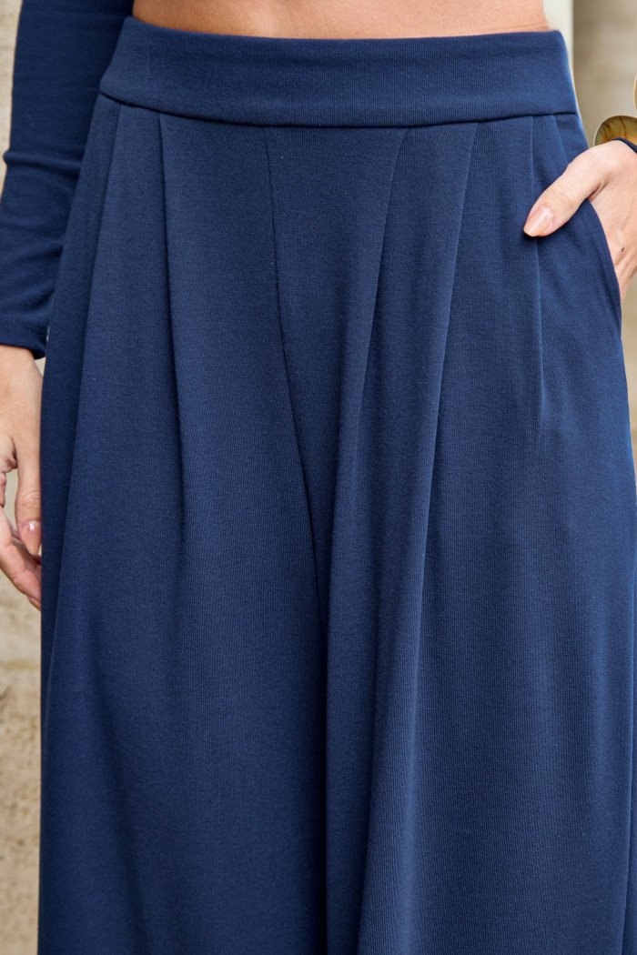 CONJUNTO ANA PAULA BLUSA NÓ - AZUL MARINHO