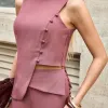 CONJUNTO ANNA ALFAIATARIA DETALHE BOTÃO - ROSÉ