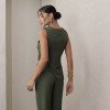 CONJUNTO ANNA ALFAIATARIA DETALHE BOTÃO - VERDE MILITAR