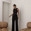 CONJUNTO ANNA ALFAIATARIA DETALHE BOTÃO - PRETO