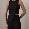 CONJUNTO ANNA ALFAIATARIA DETALHE BOTÃO - PRETO