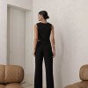 CONJUNTO ANNA ALFAIATARIA DETALHE BOTÃO - PRETO