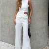 CONJUNTO ANNA ALFAIATARIA DETALHE BOTÃO - OFF WHITE