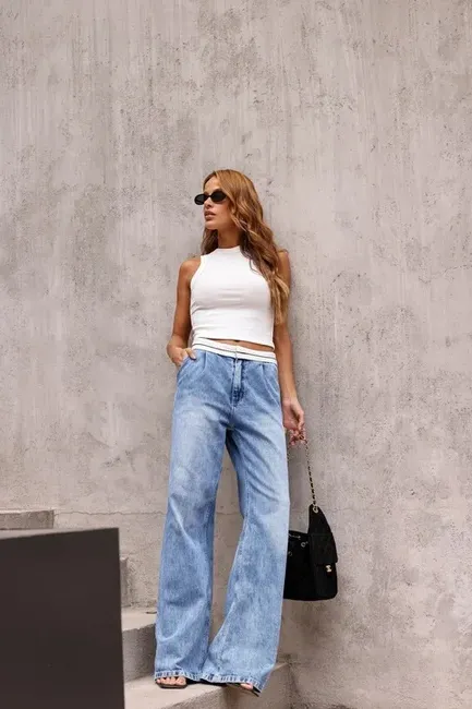 CALÇA WIDE LEG RAFA JEANS 