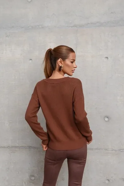 BLUSA FLUFFY DECOTE V - BISCUIT 