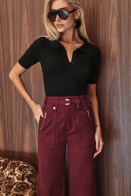 BLUSA JASMINE POLO - PRETO