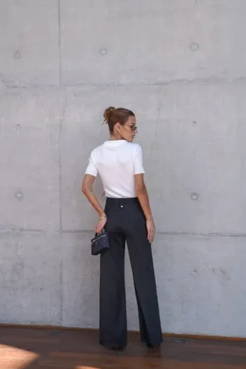 CALÇA JOSIANE CUPRO - PRETO