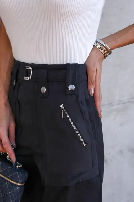 CALÇA JOSIANE CUPRO - PRETO