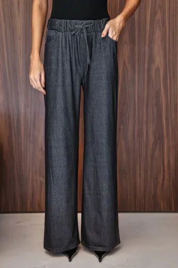 CALÇA MANU CÓS ELÁSTICO - AZUL JEANS