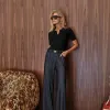 CALÇA MANU CÓS ELÁSTICO - AZUL JEANS