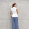 CALÇA MANU CÓS ELÁSTICO - AZUL CLARO