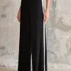 CONJUNTO AMSTERDÃ REGATA E CALÇA LISTRADO - PRETO
