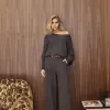 CONJUNTO MARLENE TRICÔ MOUSSE - CHUMBO