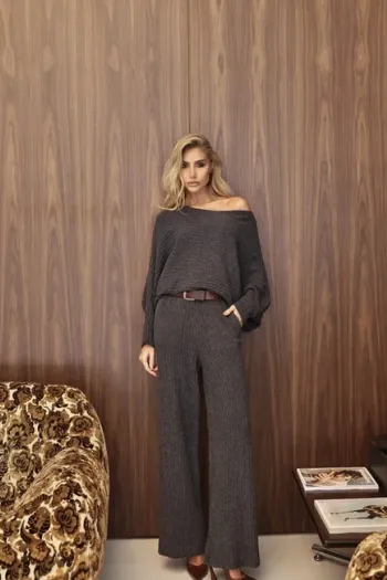 CONJUNTO MARLENE TRICÔ MOUSSE - CHUMBO
