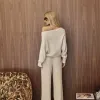 CONJUNTO MARLENE TRICÔ MOUSSE - CRU