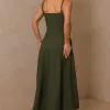 VESTIDO CAROL DECOTE V COM ALÇAS - VERDE