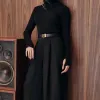 BLUSA LUDMILLA MODAL DEDINHO GOLA - PRETO