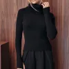 BLUSA LUDMILLA MODAL DEDINHO GOLA - PRETO