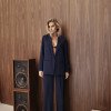 CONJUNTO NOVA YORK BLAZER E CALÇA CÓS LISTRADO - AZUL MARINHO