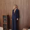 CONJUNTO NOVA YORK BLAZER E CALÇA CÓS LISTRADO - AZUL MARINHO