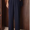 CONJUNTO NOVA YORK BLAZER E CALÇA CÓS LISTRADO - AZUL MARINHO