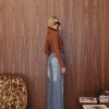 CALÇA KEILA JEANS CÓS ELÁSTICO - AZUL