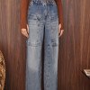 CALÇA KEILA JEANS CÓS ELÁSTICO - AZUL