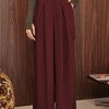CALÇA JÚLIA ALFAITARIA PREGAS - MARSALA