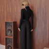 CALÇA JÚLIA ALFAITARIA PREGAS - PRETO