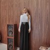 CALÇA JÚLIA ALFAITARIA PREGAS - PRETO