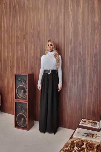 CALÇA JÚLIA ALFAITARIA PREGAS - PRETO