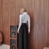 CALÇA JÚLIA ALFAITARIA PREGAS - PRETO