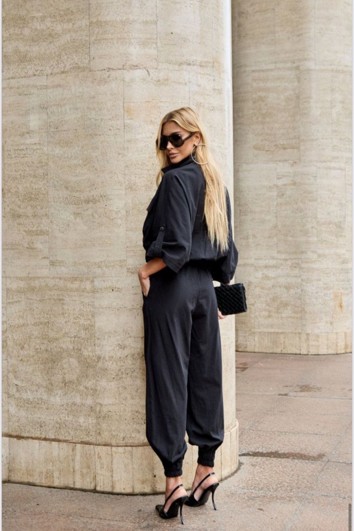 CONJUNTO BLUSA E CALÇA JOGGER MIRELLA - PRETO