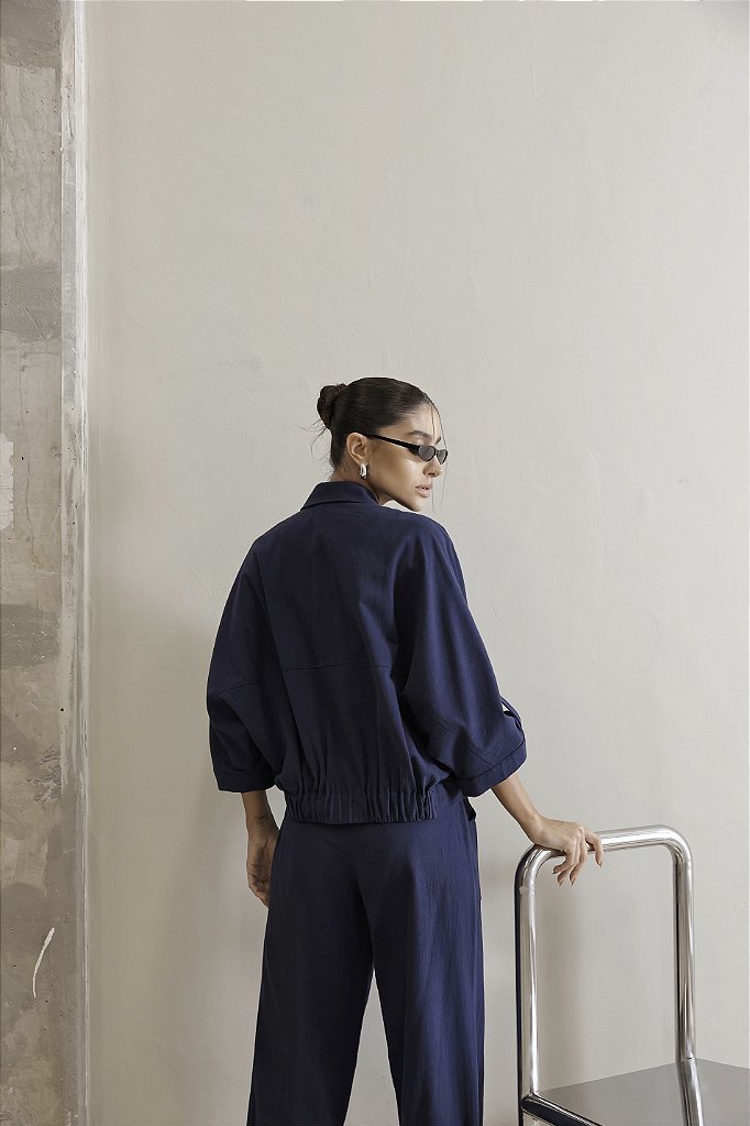 CONJUNTO BLUSA E CALÇA JOGGER MIRELLA - AZUL MARINHO
