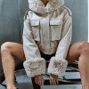 CASACO NICKY COURINO PELO REMOVÍVEL - OFF WHITE