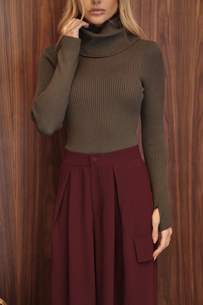 BLUSA LUDMILLA MODAL DEDINHO GOLA - VERDE MUSGO