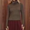BLUSA LUDMILLA MODAL DEDINHO GOLA - VERDE MUSGO