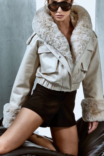 CASACO NICKY COURINO PELO REMOVÍVEL - OFF WHITE