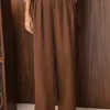 CONJUNTO NOVA YORK BLAZER E CALÇA CÓS LISTRADO - CHOCOLATE