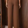 CONJUNTO NOVA YORK BLAZER E CALÇA CÓS LISTRADO - CHOCOLATE