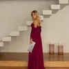 VESTIDO DE FESTA GRÉCIA T.Q.C CAUDA - FÚCSIA
