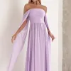 VESTIDO DE FESTA GRÉCIA T.Q.C CAUDA - LILÁS