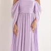 VESTIDO DE FESTA GRÉCIA T.Q.C CAUDA - LILÁS