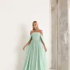 VESTIDO DE FESTA GRÉCIA T.Q.C CAUDA - VERDE MENTA