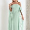 VESTIDO DE FESTA GRÉCIA T.Q.C CAUDA - VERDE MENTA