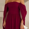 VESTIDO DE FESTA GRÉCIA T.Q.C CAUDA - FÚCSIA