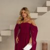 VESTIDO DE FESTA GRÉCIA T.Q.C CAUDA - FÚCSIA
