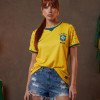 SHORT JEANS SABRINA BORDADO COPA COLEÇÃO BRASILCORE